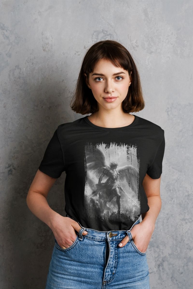 Koszulka Unisex - Michał Archanioł Black - Vera Via  zdjęcie 4