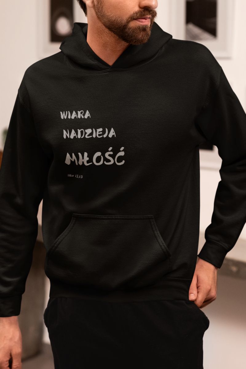 Bluza kaptur  - Wiara Nadzieja Miłość  - Vera Via  zdjęcie 1