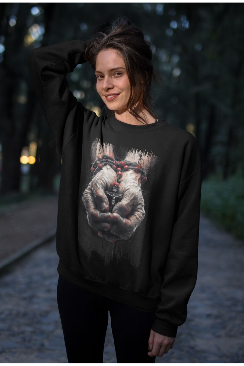 Bluza Clasic - Dłonie modlitwy i pracy  - Vera Via  zdjęcie 1