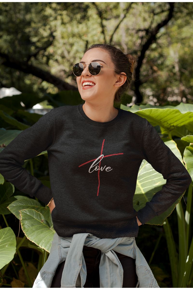 Bluza clasic  - LOVE  unisex  - Vera Via  zdjęcie 3