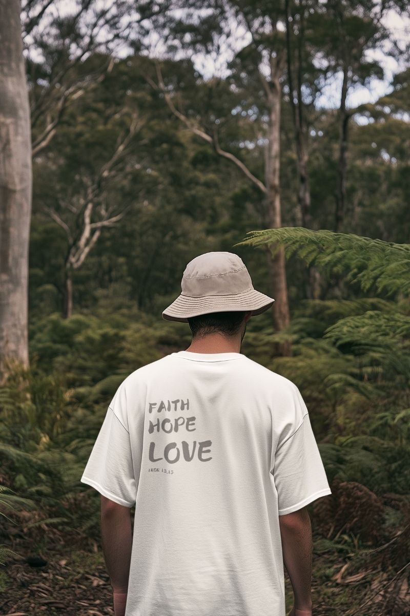 Oversize Koszulka - Faith Hope Love  - Vera Via  zdjęcie 3