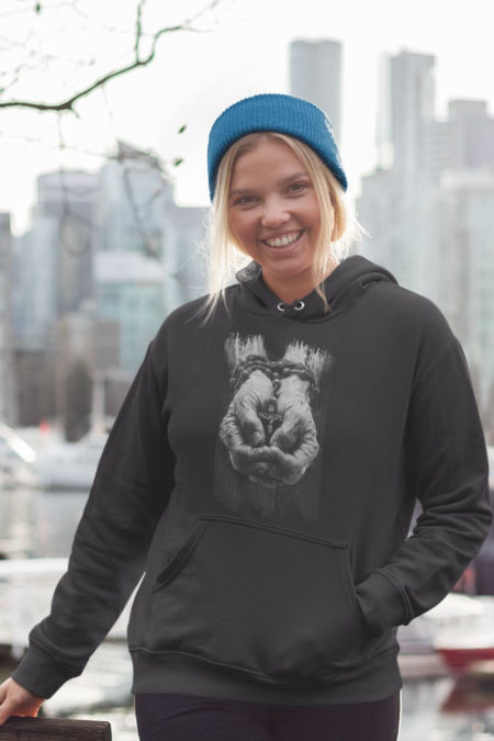 Bluza - Dłonie  Black 