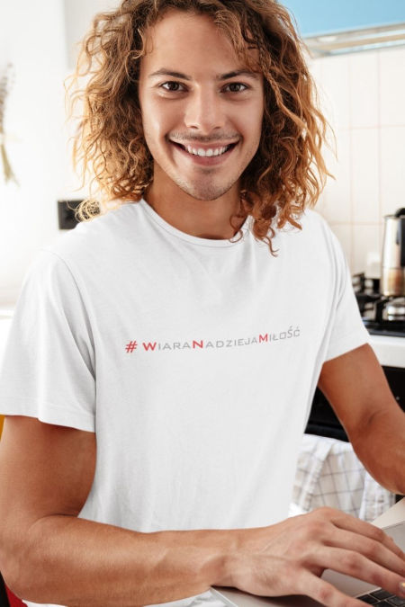 Koszulka Unisex -  Wiara Nadzieja Miłość 