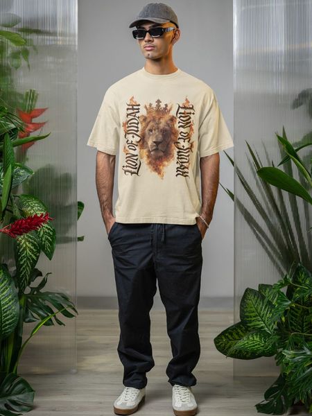  Oversize Koszulka -  Lion 