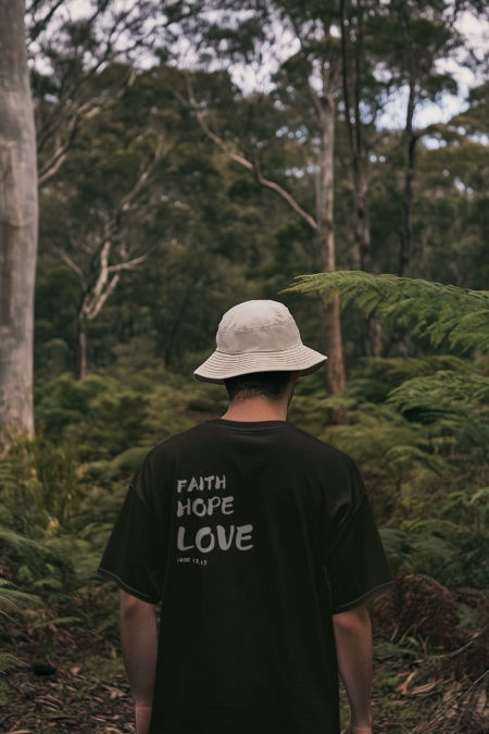 Oversize Koszulka - Faith Hope Love 