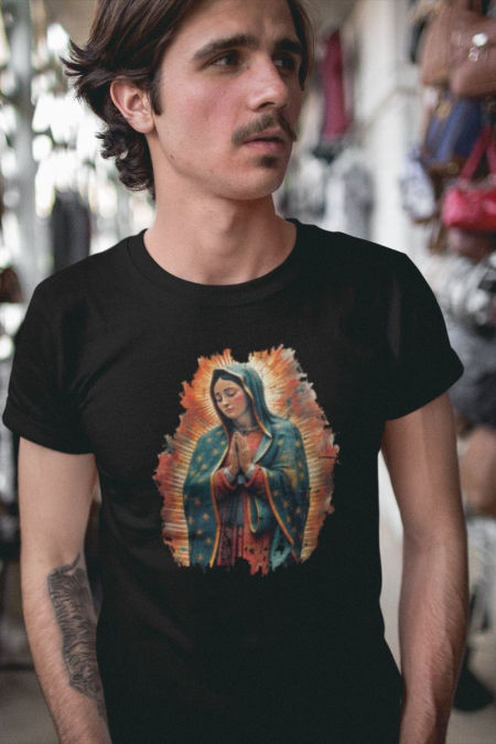 Koszulka Unisex- Matka Boża z Guadalupe 1/2