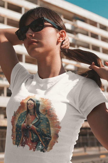 Koszulka Unisex- Matka Boża z Guadalupe 1/2