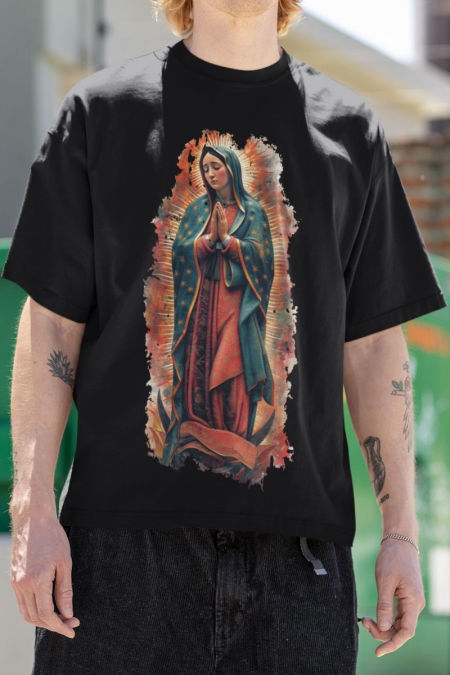 Oversize Koszulka - Matka Boża z Guadalupe