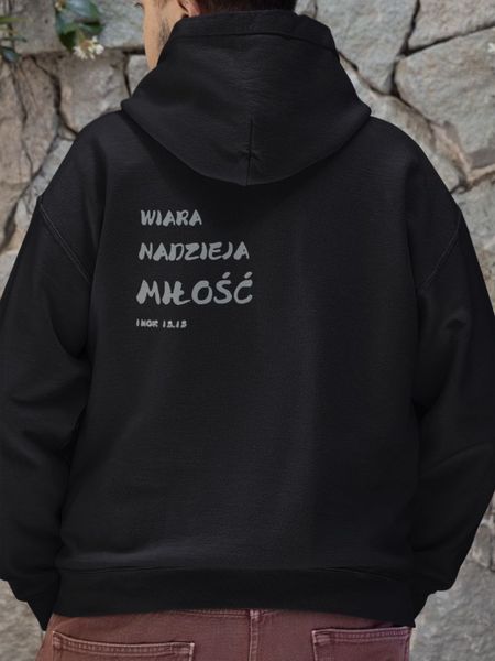 Bluza Zip  - Wiara Nadzieja Miłość 