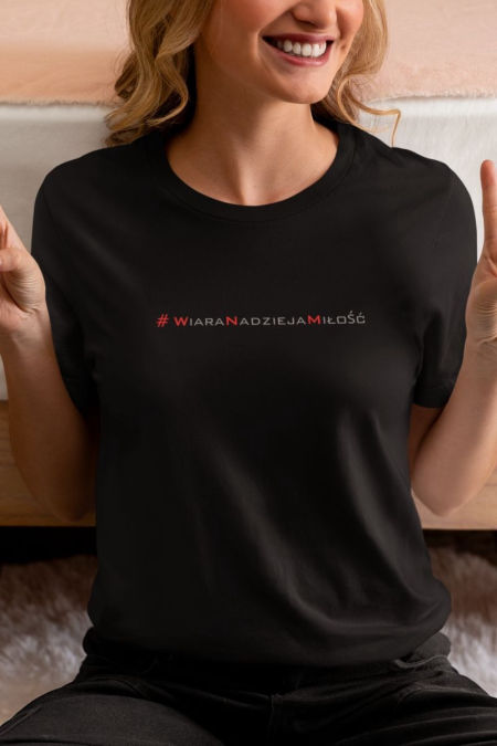 Koszulka Unisex -  Wiara Nadzieja Miłość 