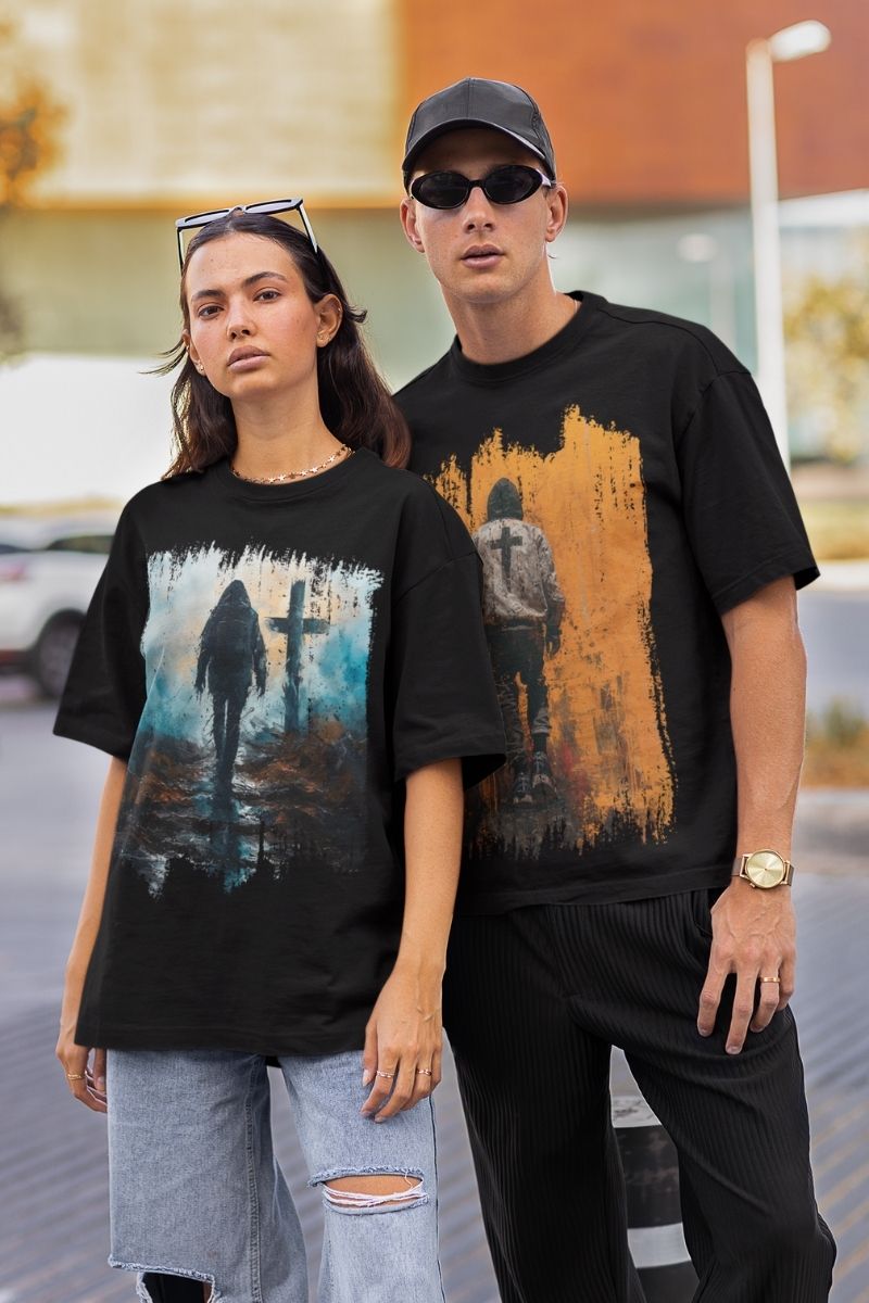 Oversize Koszulka  - Droga  - Vera Via  zdjęcie 4