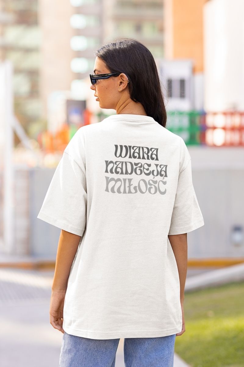 Oversize Koszulka - Trzy Cnoty  - Vera Via  zdjęcie 4